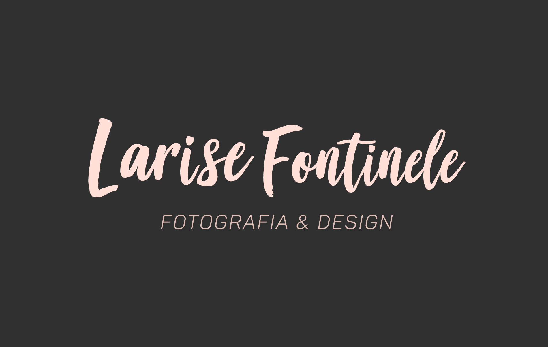 Logotipo Larise Fontinele Fotografia & Design 